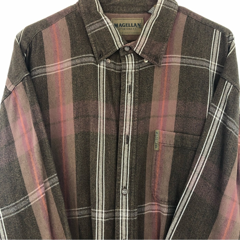 Magellan Mens flannel plaid XXL shirt